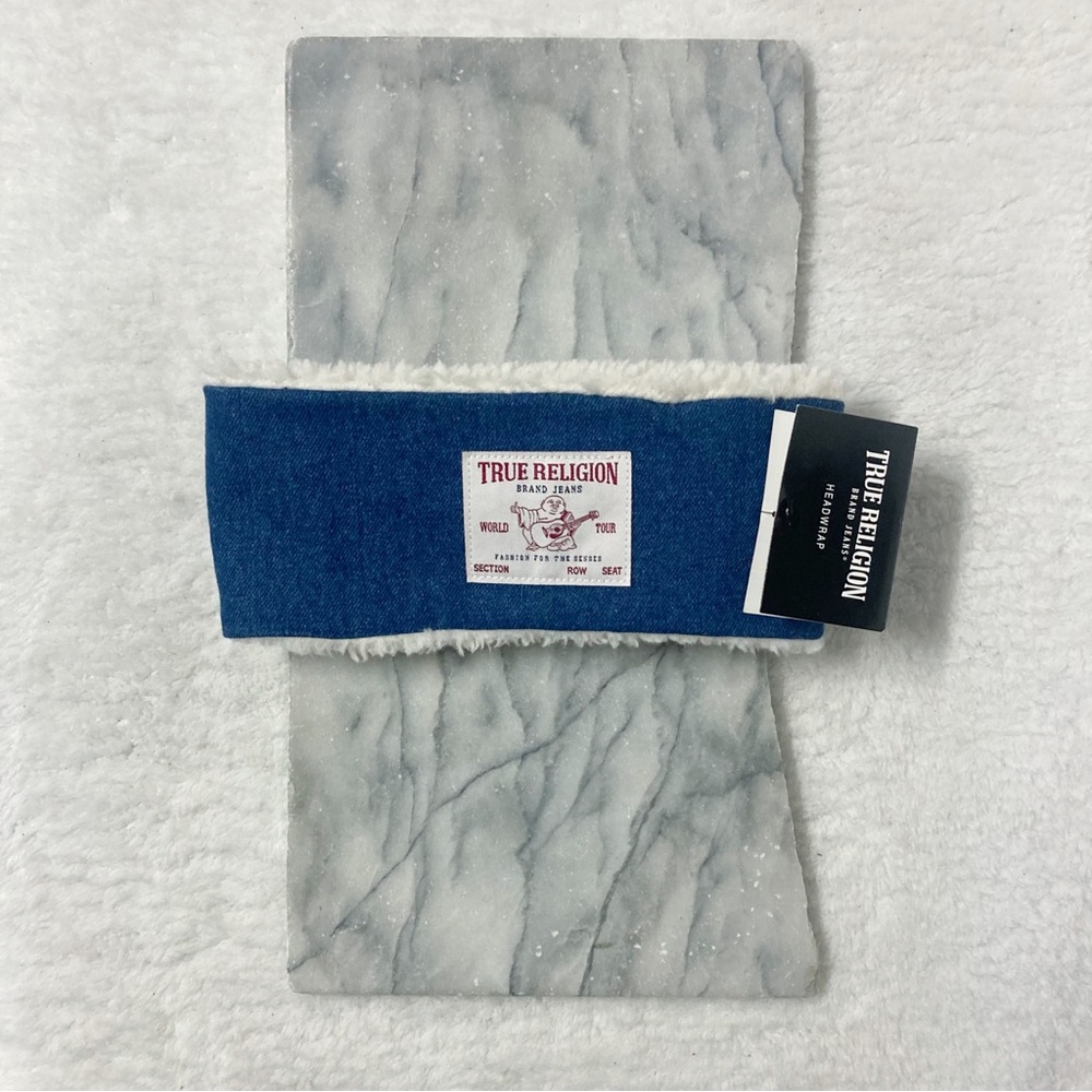 True Religion Denim Headband Headwarmer New